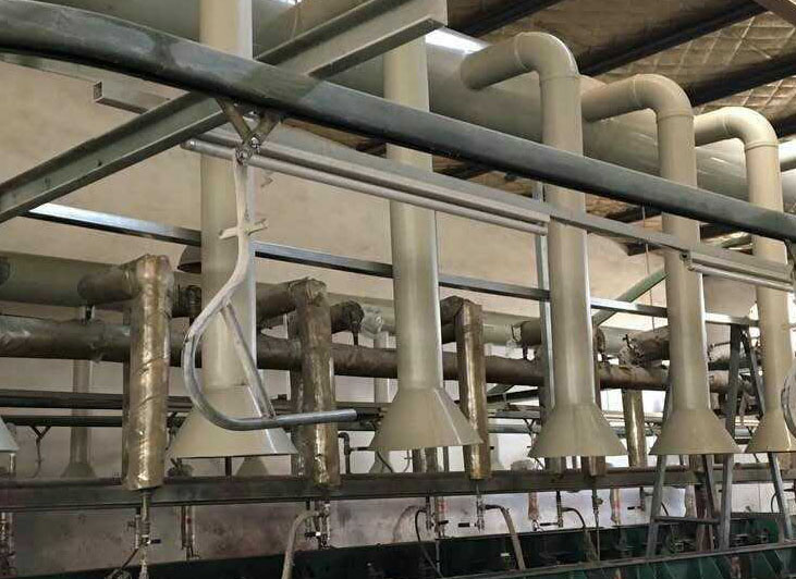 電子廠吸風(fēng)罩安裝案例